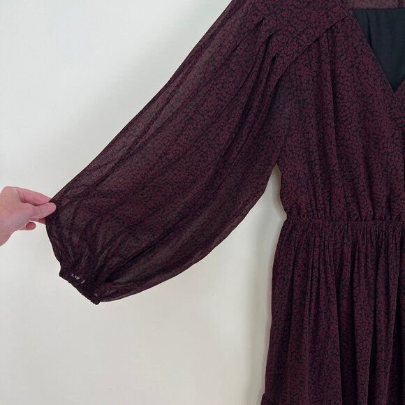 Madewell Burgundy Mini Dress - Picture 8 of 10